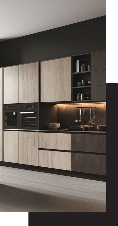 کابینت مدرن دو رنگ